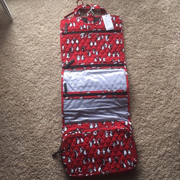 Vera Bradley Cosmetic Organizer Playful Penguins - Picture 2 of 7
